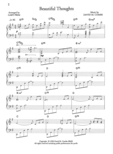Beautiful Thoughts Thumbnail Combs Music Beautiful Thoughts Sheet Music