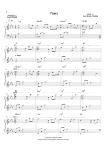 Discover Tranquility Peace Thumbnail Combs Music Peace Sheet Music