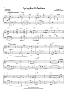 Combs Music Springtime Reflections Sheet Music Combs Music Springtime Reflections Sheet Music